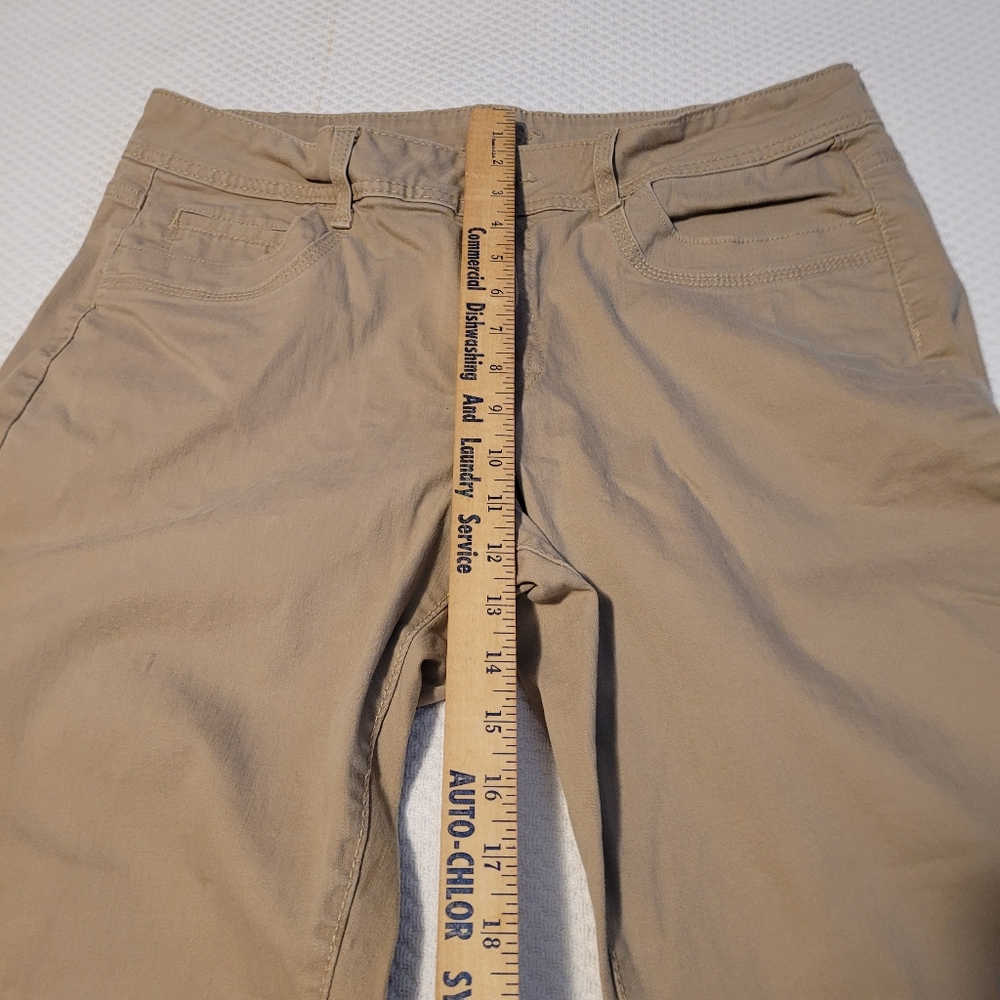 Khaki Lee Rider Mid Rise Cot Spndx 5 Pckt Denim Boot Cut WMNS Jeans SZ 16 - Picture 7 of 8